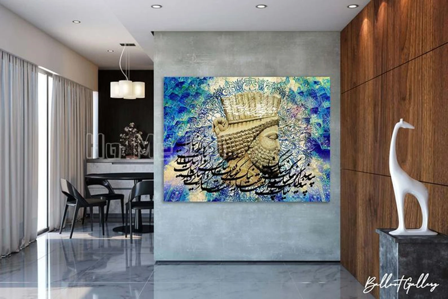 The Great Persian Art Cyrus Print On Canvas Artwork Indoor Decoration