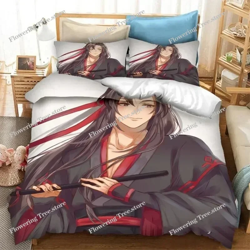 Grandmaster of Demonic Cultivation Mo Dao Zu Shi Bedding Set Boys Adults Kid Duvet Cover Bed Cover Single Queen King Double02996