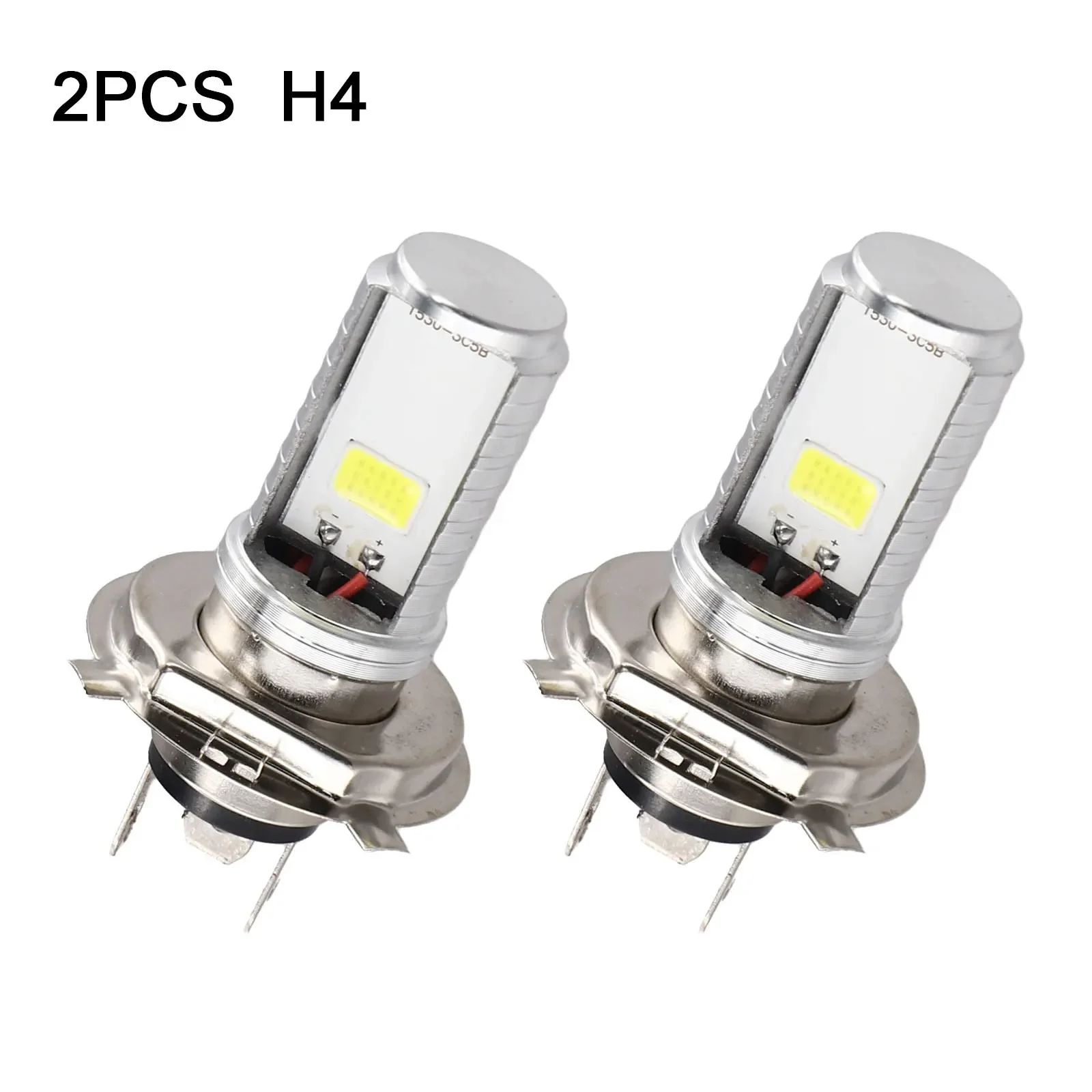 1pc/2pcs Motorcycle H4 6500K LED Headlight Bulbs High Low Beam Front Light Bulb Super Bright Headlamp Replacement