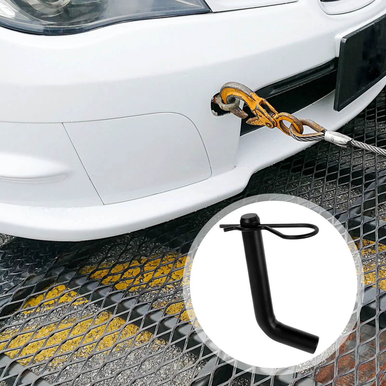 

5/8 Inch Trailer Latch Pin Heavy Duty Receiver Angled Towing Hitch Accessories Car Supplies Anti-Theft Hook Marine Cargo RV