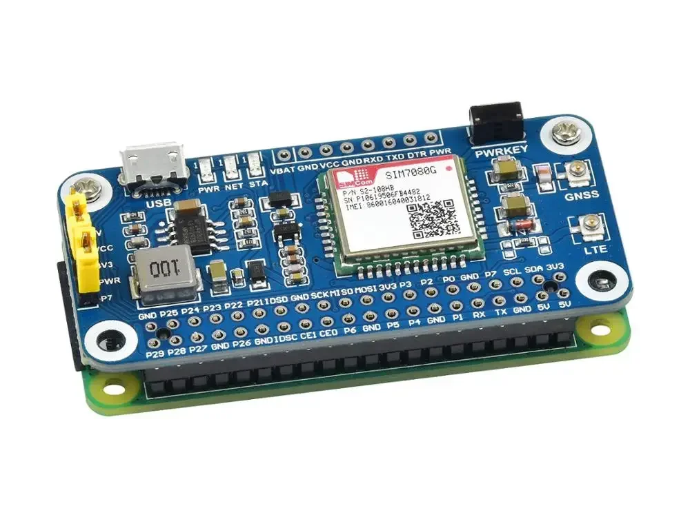 

z For SIM7080G Cat-M/NB-IoT HAT,for Raspberry Pi Globally Applicable,features multi communication functionalities,NB-IoT Cat-MG