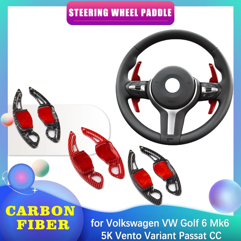 

Car Steering Wheel Paddle for Volkswagen VW Golf 6 Mk6 5K Vento Variant Passat CC ABS Shifter Gear Shift Extension Accessories