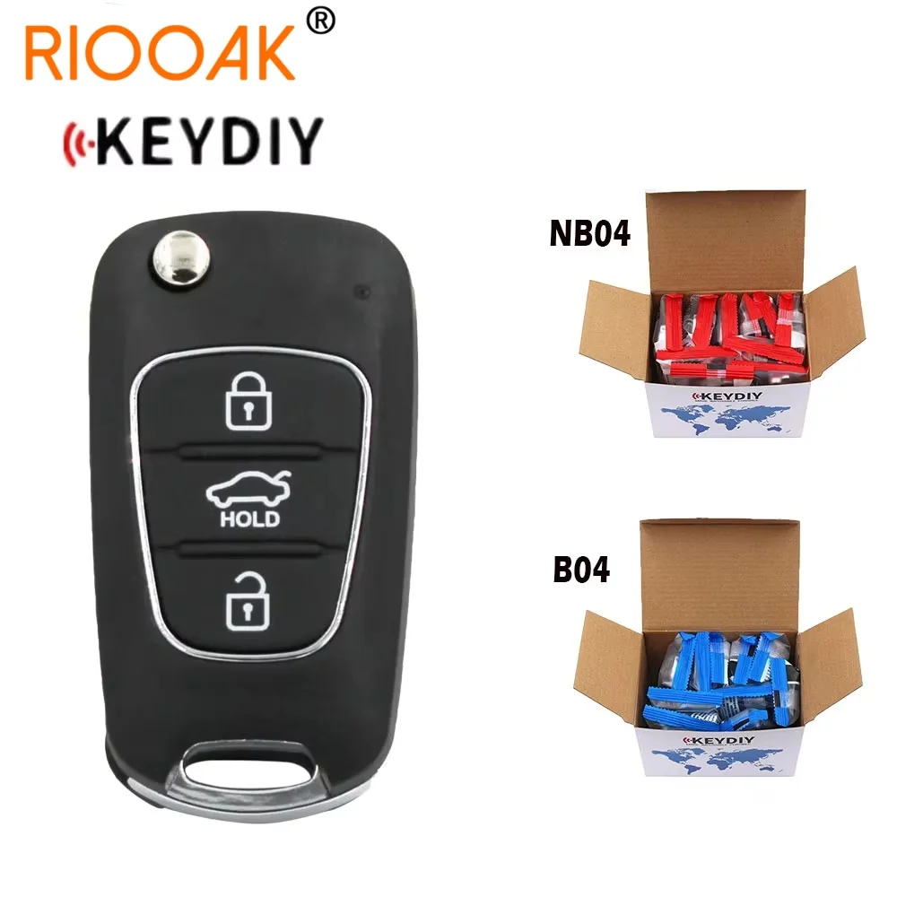 5 قطعة KEYDIY B04 NB04 العالمي مفتاح بعيد 3 أزرار سيارة مفتاح بعيد ل KD900 URG200 KD-X2 Mini KD لشركة هيونداي نمط مفاتيح السيارة