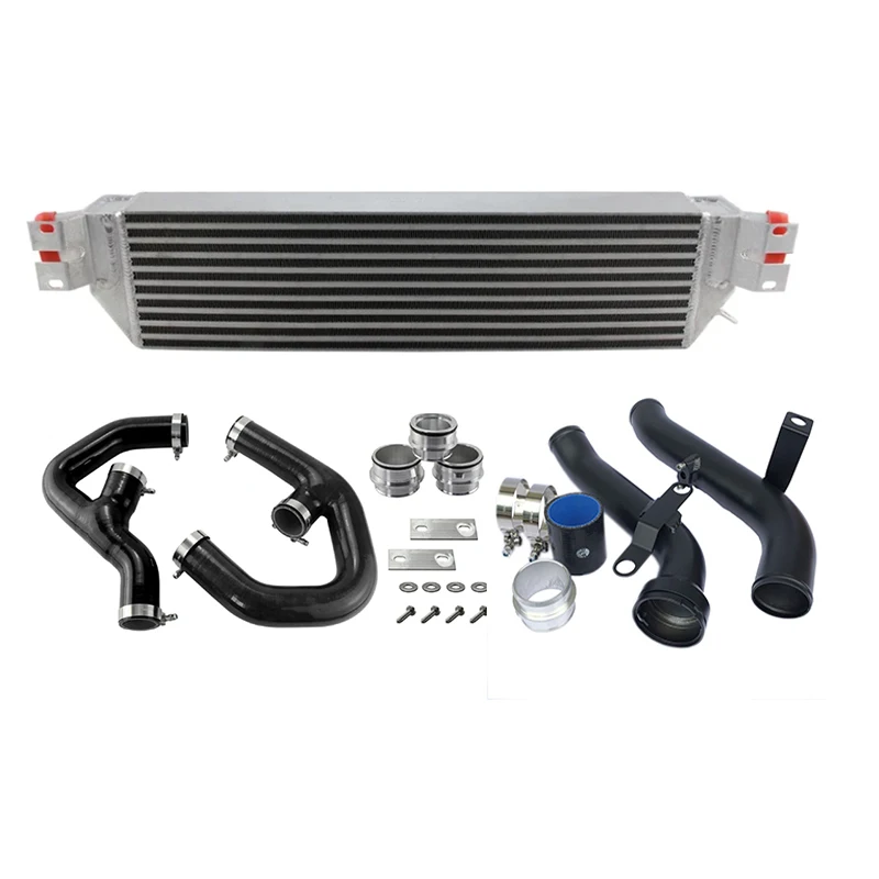 Podwójny intercooler Turbo konwersja rury wydechowej zestaw rur wspomagających dla V.WGolf MK5/MK6/GTI/Scirocco Audi TT/A3 CC EA888 TSI Jetta