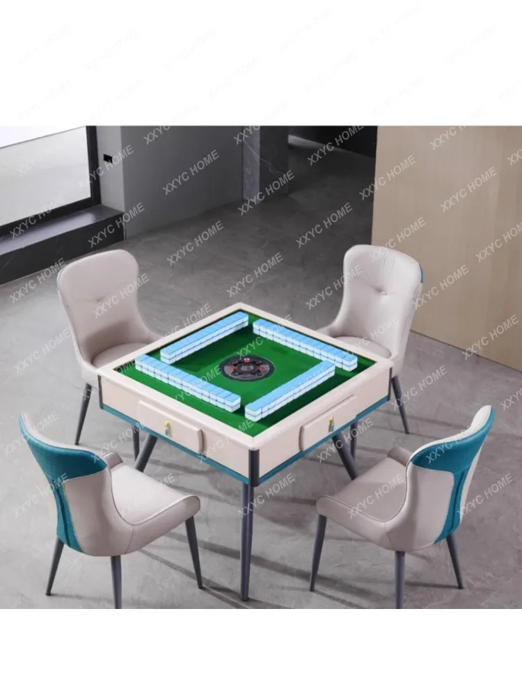 Automatic Mahjong Machine Smart Mute Light Luxury Modern Mahjong Table Dining Table Dual-Purpose in One