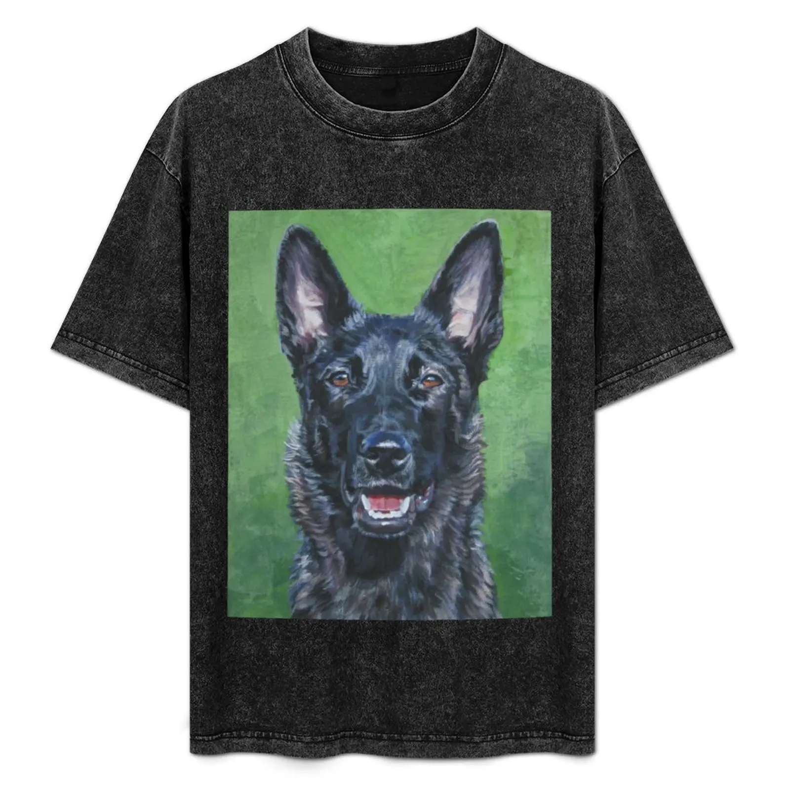 Dutch Shepherd Fine Art Painting T-Shirt sweat animal prinfor boys blue archive man clothes t shirts for men pack