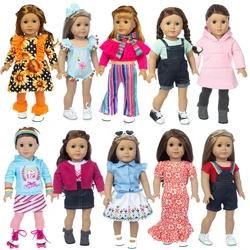18 Inch American Og Girl Doll Outfit Coat 43cm Baby Doll Clothes Toys Suit