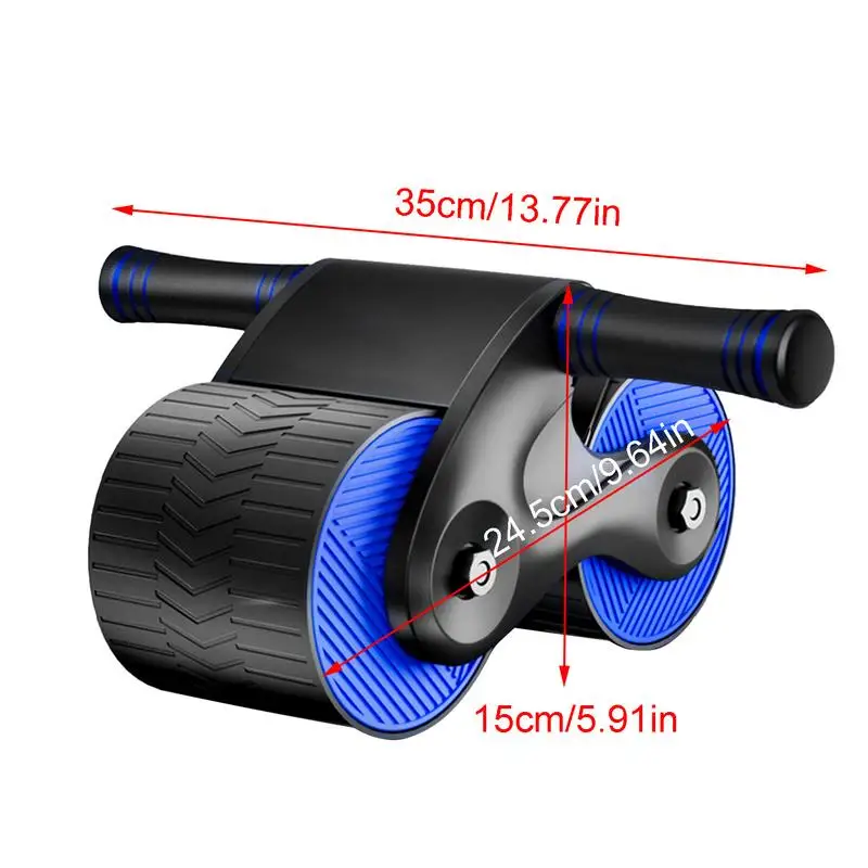 Ab Roller Wheel Automatic Rebound Core Strength Training Wheel Automatic Rebound Abdominal Exercise Wheel Roller Sturdy Home Gym