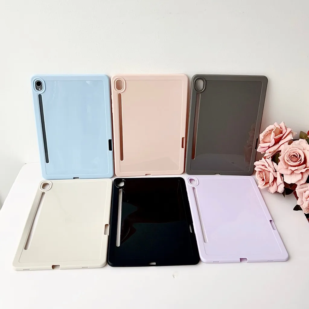 

Мягкий чехол из ТПУ для Samsung Galaxy Tab S10 FE 10,9 SM-X520 X526B A9 Plus S9 FE S8 S7 A9 A7Lite, полный защитный чехол с слотом для ручки