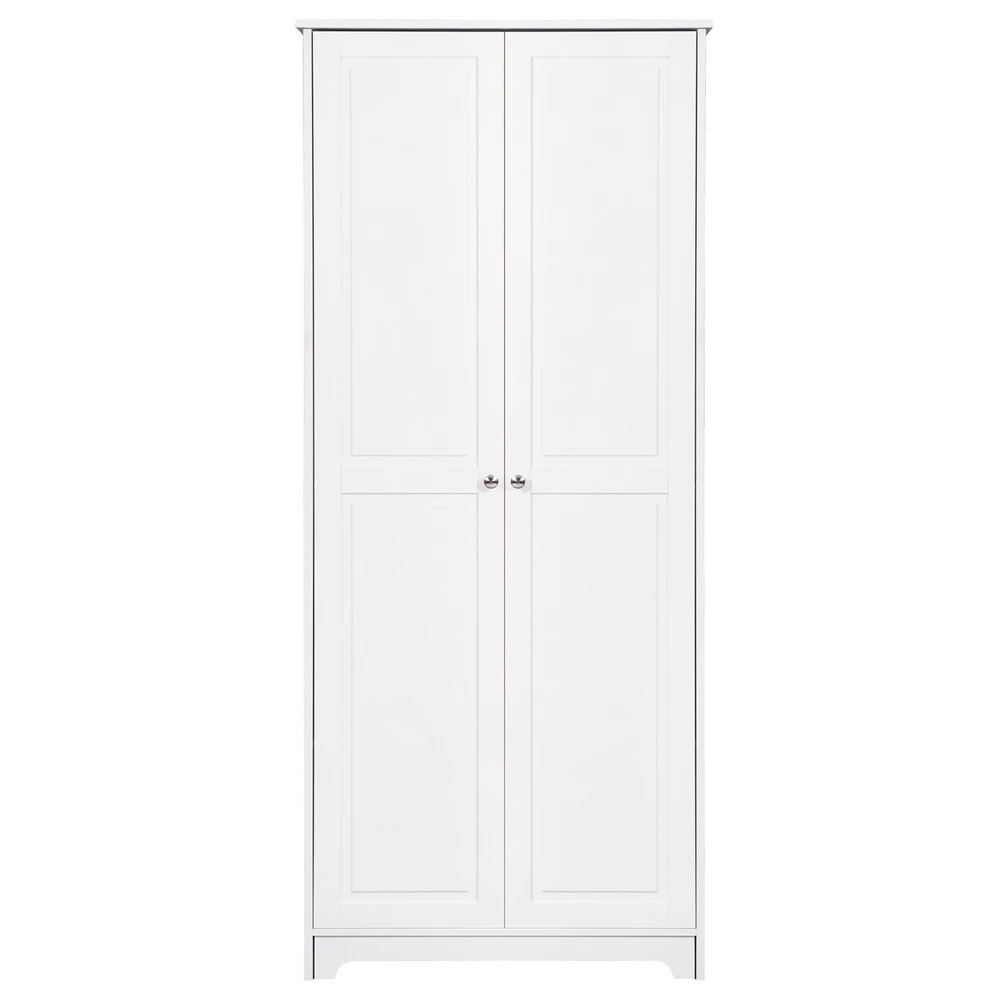 Double Door Five-tier Storage Cabinet White