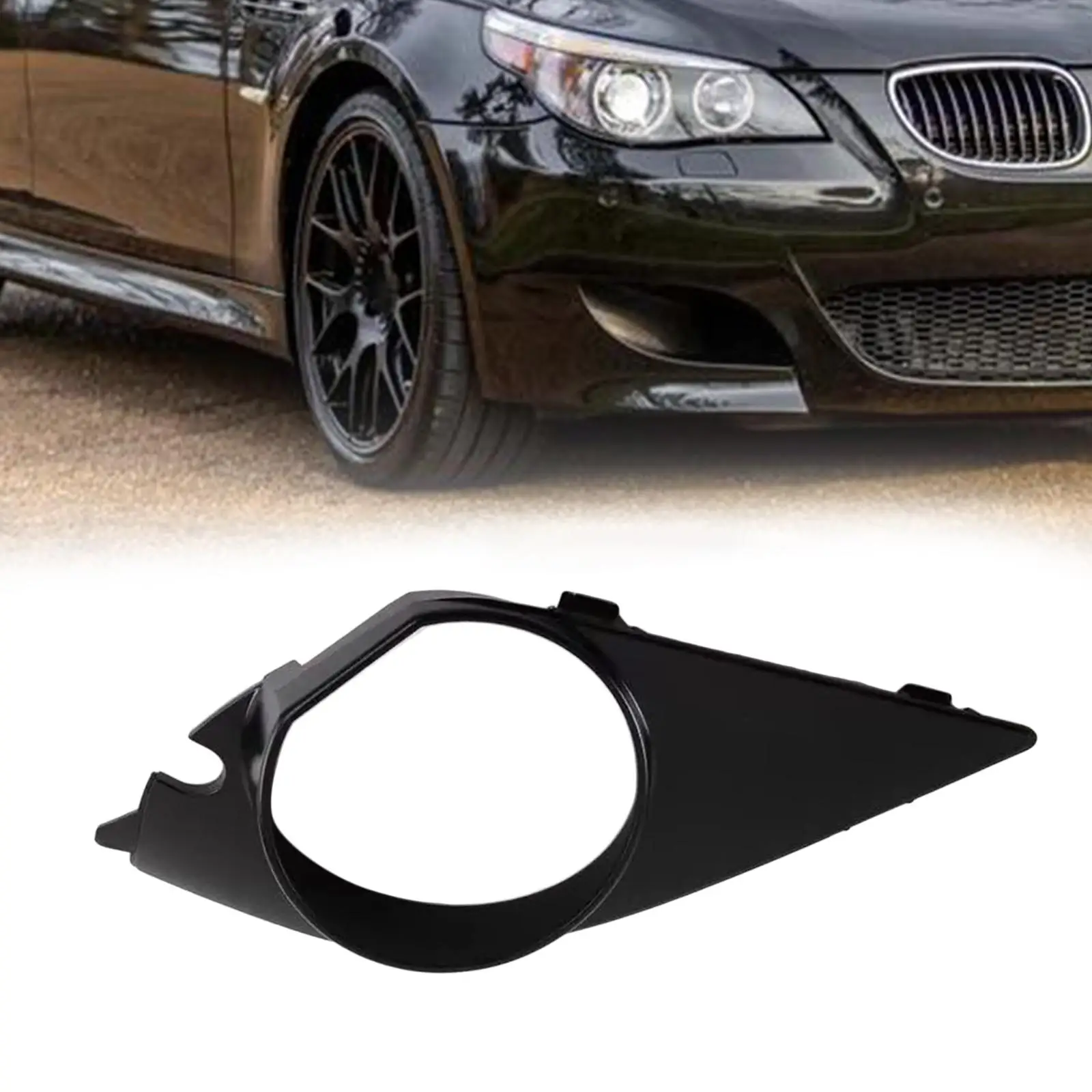 

Fog Light Cover Easy to Install Replace Parts for BMW E60 E61 M Package