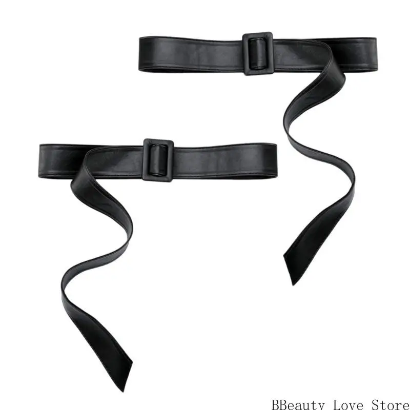 

Women Sleeve Cuff Belt with Adjustable Square Buckle Replacement Cuff Strap for Trenchcoats Robes and Casual Jackets