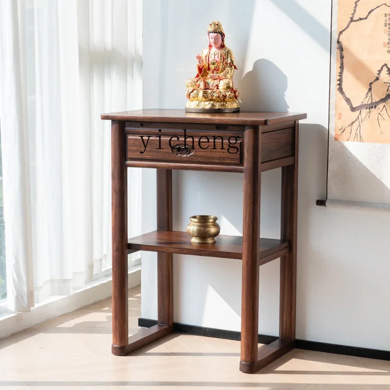 ZK new Chinese-style solid wood incense table for household use, Buddha table, simple shrine entrance