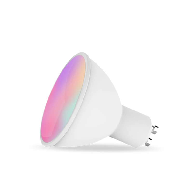 Tuya Smart LED Lamp Bulbs WiFi GU10 Small Spotlights RGB C+W White Dimmable Lamps Smart Life APP Control Light Bulbs Voice Alexa