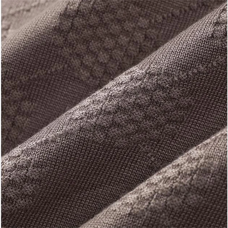 سترة تريكو رائعة للرجال من Pull Homme بلوفرات بأكمام قصيرة جودة الخريف سميكة وناعمة ومريحة ومطاطة Sueters De Hombre