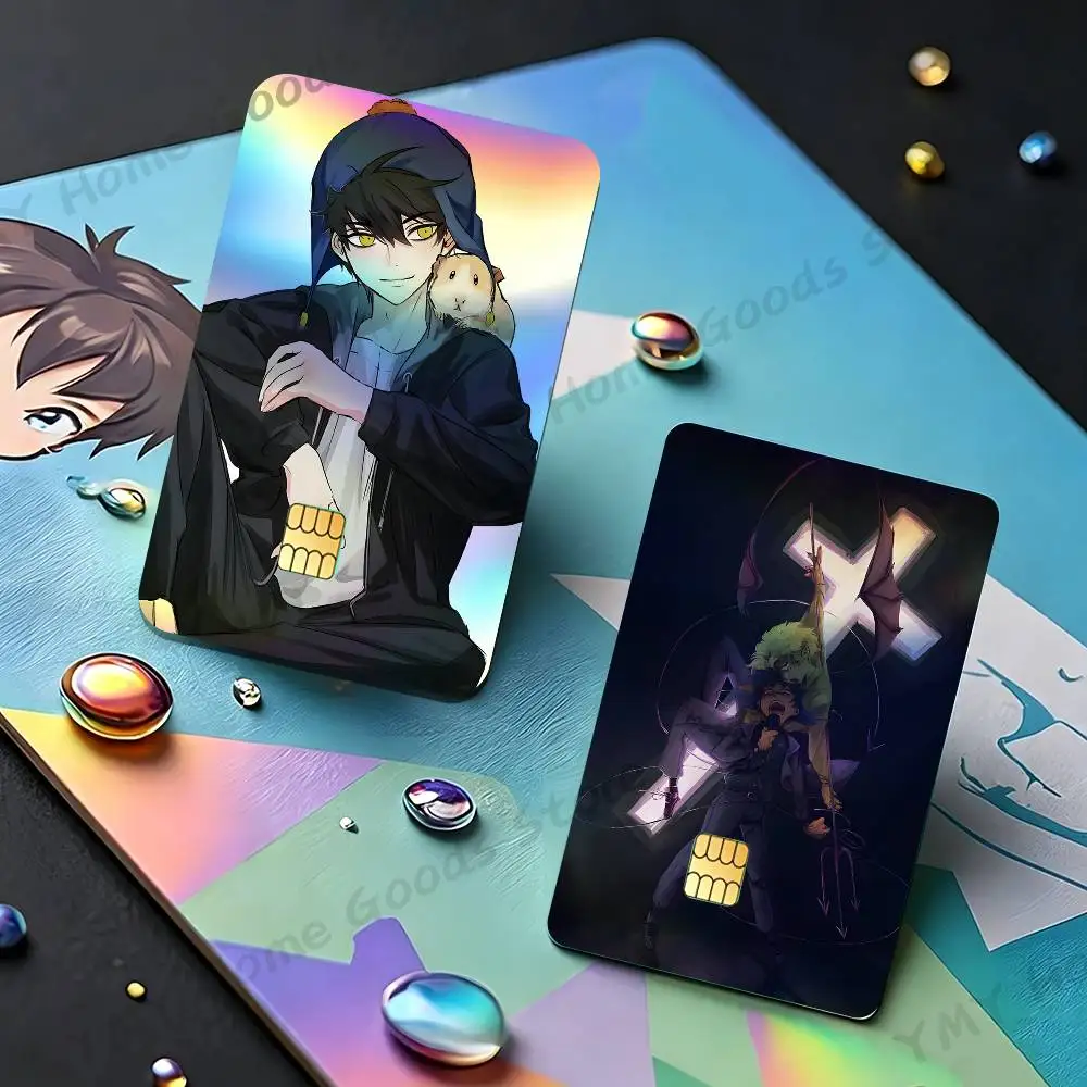 

Cute C-Craig T-Tucker Holographic Laser Shinny Film Skin Cover Sticker for Debit Credit Card Bank Card