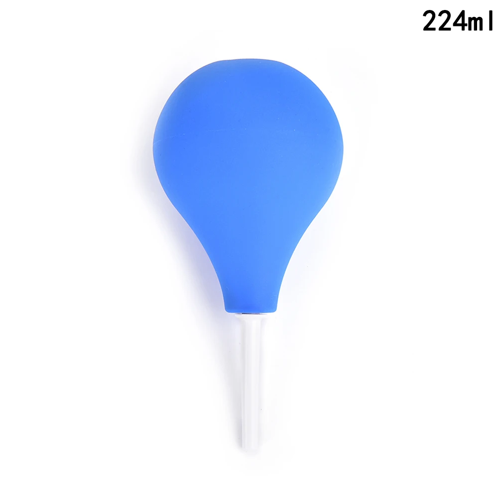 Sistema de limpieza de ducha Rectal en forma de pera, Gel de silicona, bola azul para Anal, ano, Colon, 89/160/220ml