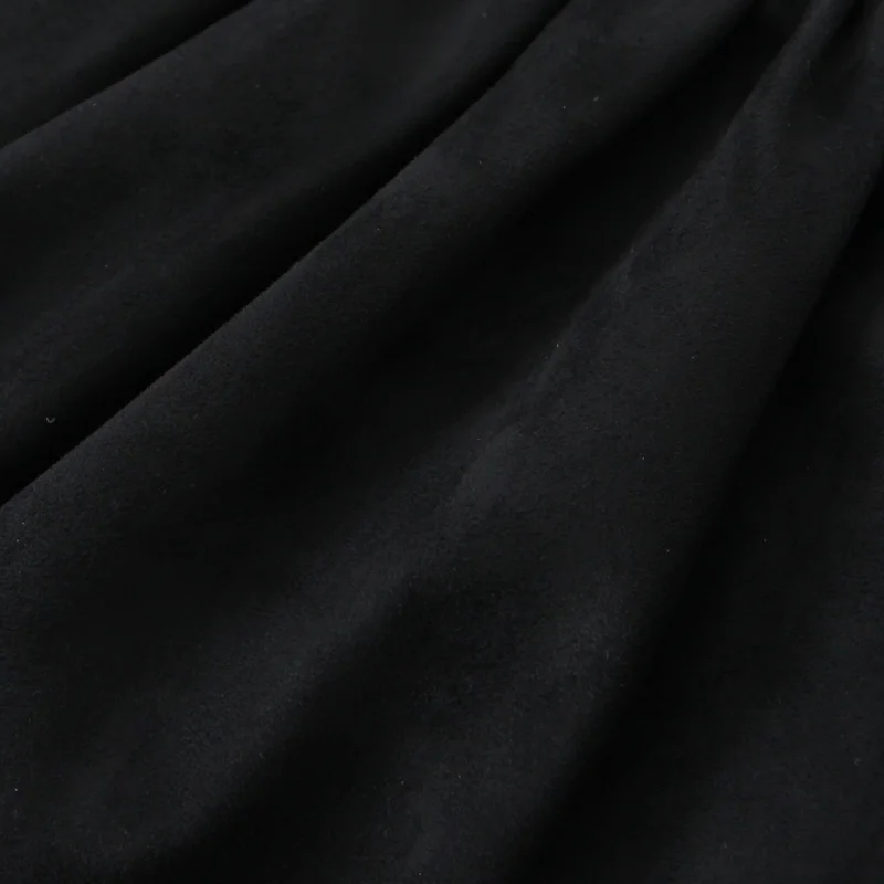 Outono o pescoço sem mangas em camadas decoração vestido feminino volta zíper efeito camurça vestido curto feminino casual praia feriados wear