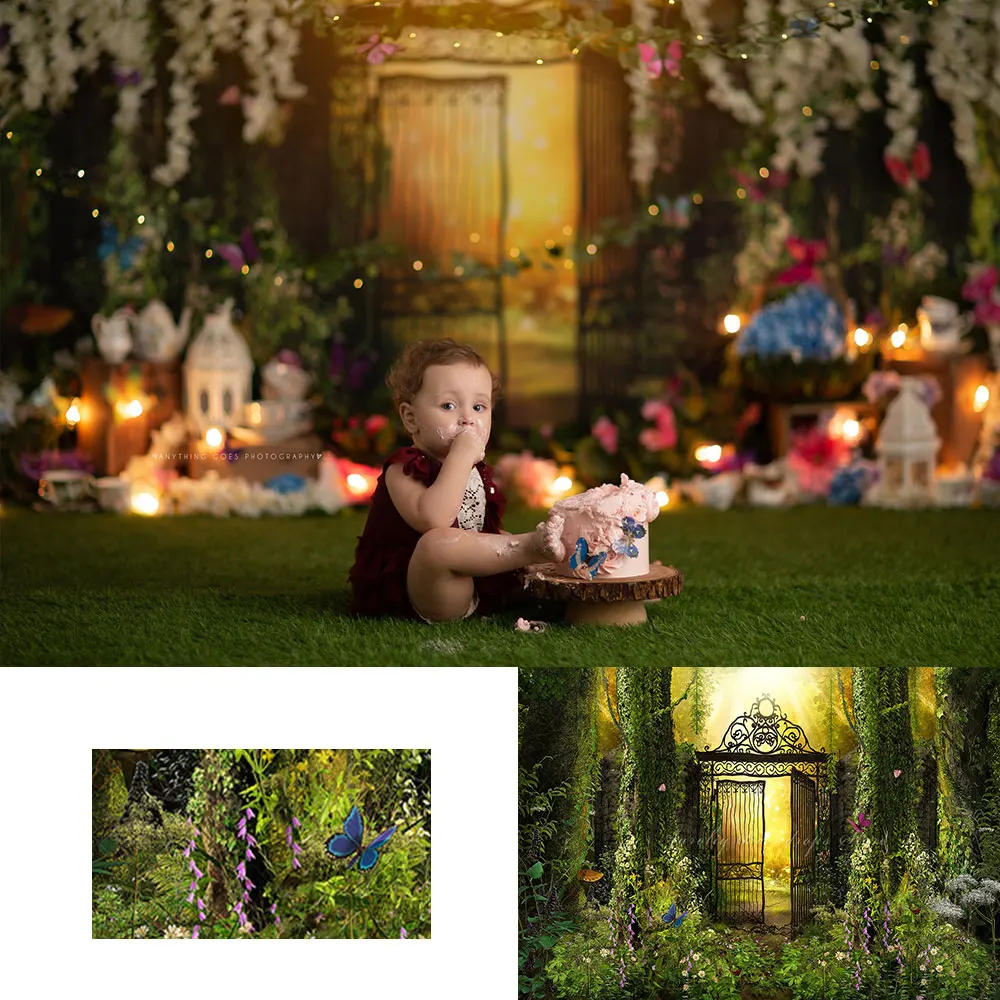 

Secret Garden Backdrop Kids Cake Smash Photography Props Spring Forest Child Baby Adult Photocall Decors Studio Backgrounds