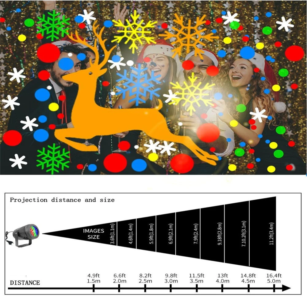 Led Kerst Projector Lamp Indoor Outdoor Projector Lamp Vakantie Feest Kerst Decoratie Led Verlichting