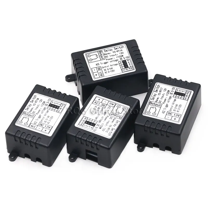 12V time delay relay Module, turn-on delay switch module, car modification, single-chip control time period optional