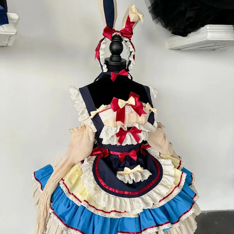 

CySweet Girl Короткое пышное платье без рукавов Весна и лето Новое элегантное платье Лолиты с высокой талией для дня рождения с фартуком 2025