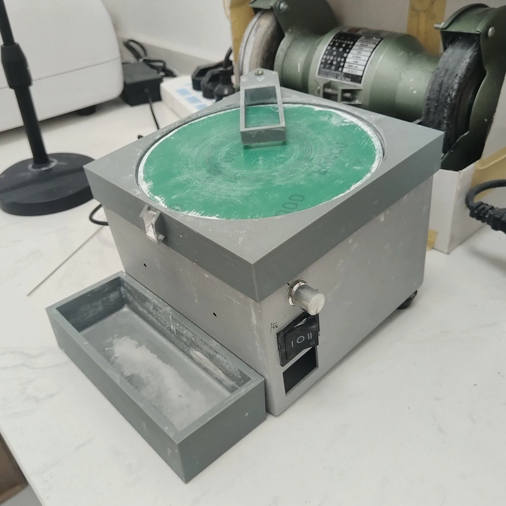 

110-220 В 6-дюймовый дисковый станок с бесступенчатой машиной для обрезки и снятия фасок из ПВХ, очками, алмазной полировкой