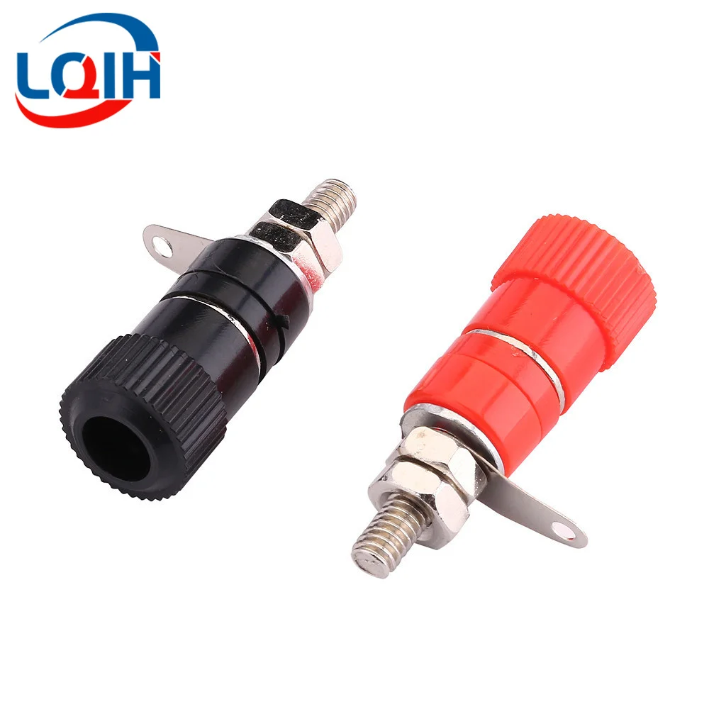 1/5/10Pcs 4mm Banana Socket Professional Binding Post Nut Banana Plug Jack Connector Nickel Plated