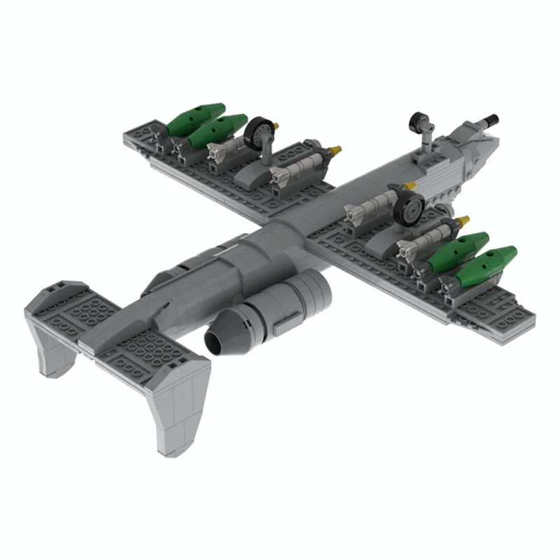 طائرة Moc اللبنات A-10 الصاعقة II 1:48 مقياس التكنولوجيا وحدات الطوب نموذج هدايا عيد الميلاد اللعب لتقوم بها بنفسك مجموعات الجمعية #6