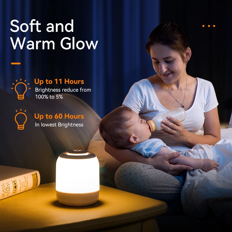 Touch Lamp Night Lights USB LED Table Lamp Bedside Lamp Bedroom Lamp with Touch Sensor Portable Read Book Lights for Kids Gifts