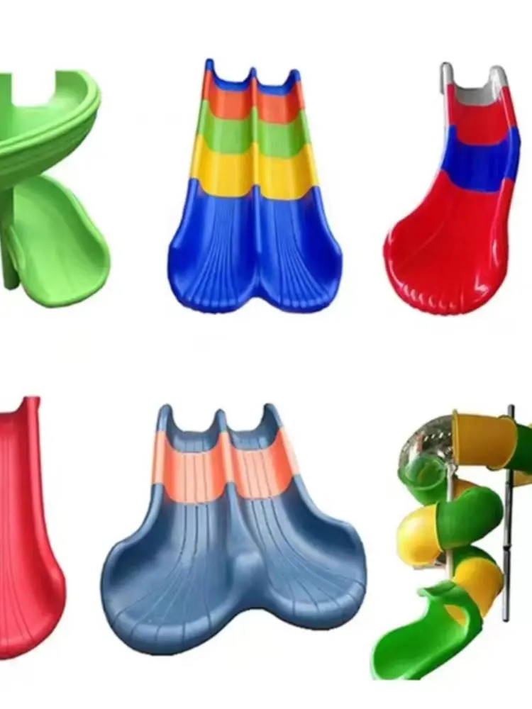 Large plastic slide indoor children cylinder spiral splicing Internet celebrity bed and breakfast rotating