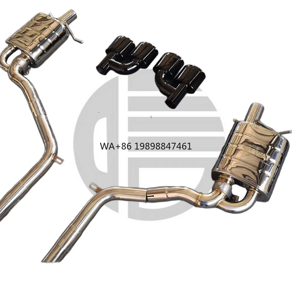

For Mercedes-Benz C63 AMG W204 6.2L 2012-2016 Stainless Steel Electronic Valve Catback Muffler X Pipe Exhaust System