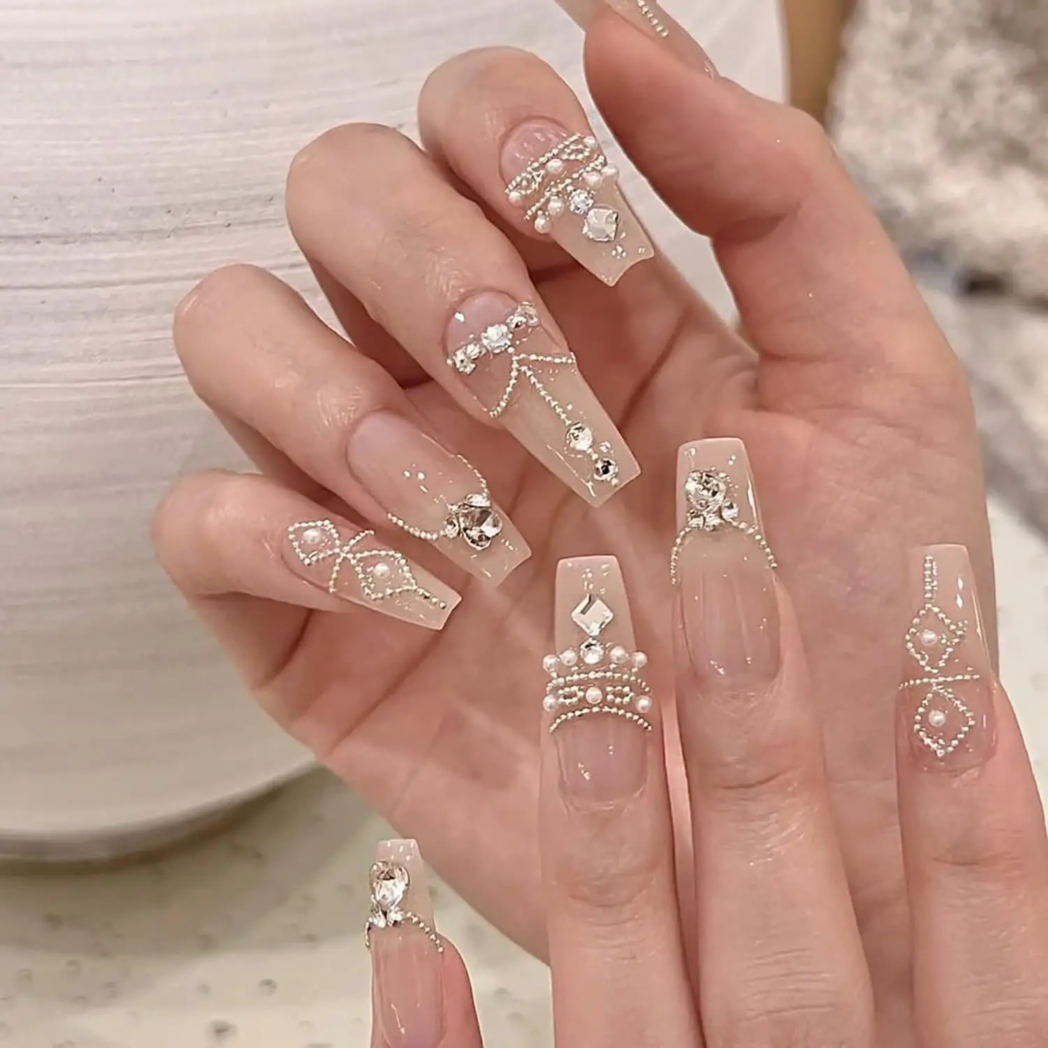 3D 캐비아 네일 비즈, 금속 네일 참, 골드 실버 스틸 비즈 쥬얼리, 혼합 크기, 네일 장식