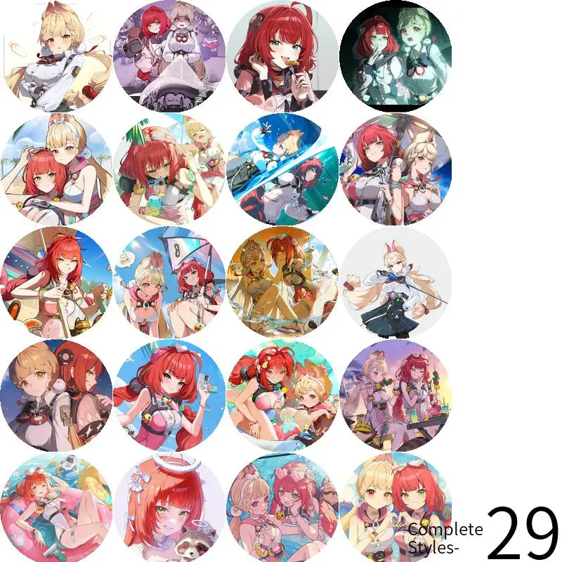 Alice Thymefield Zenless Zone Zero Game Anime Character Soft Button Badge Brooch anchor Peripherals Pin Fashion Personalized view 3