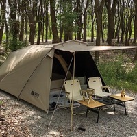 Outdoor Sunshade Tunnel Tent Thickened Folding Rainproof Beach Relaxing Camping Tent Portable Travel Rest Camping Equipment
