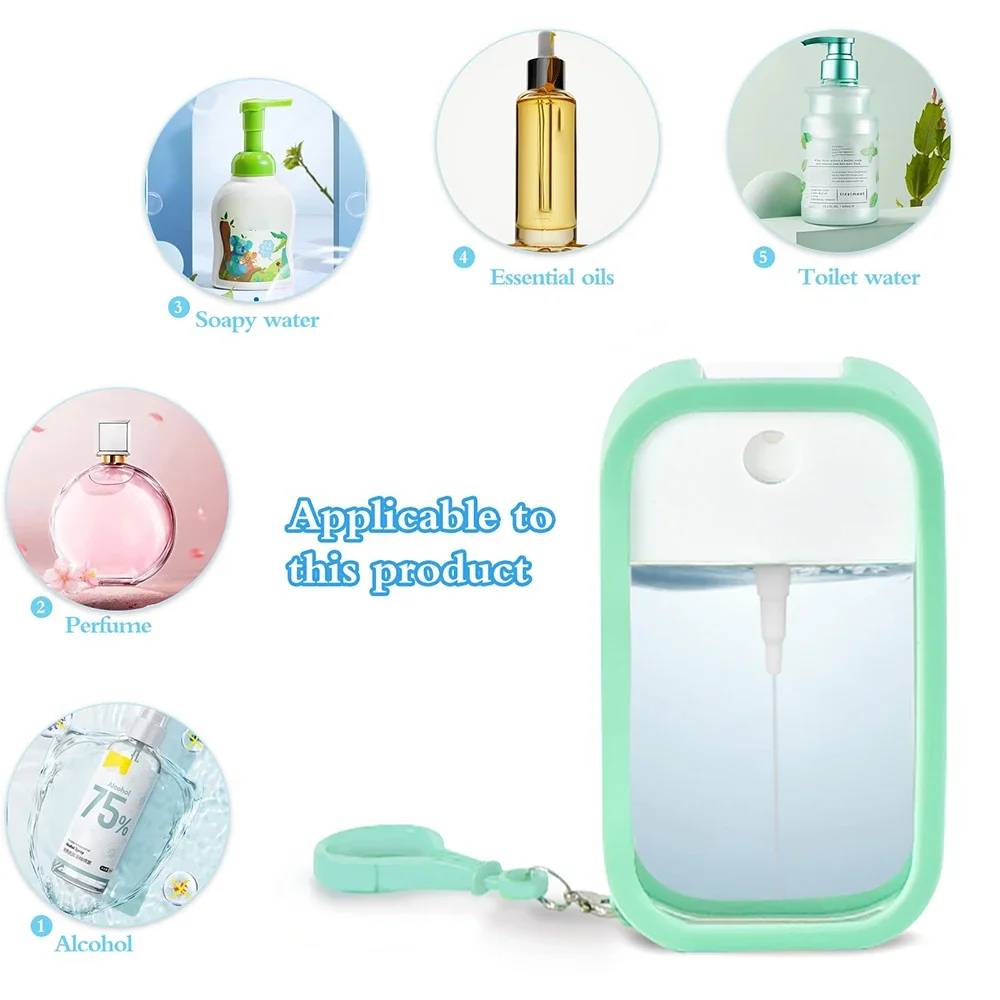10 Stück 50ml Bonbonfarbene Leere Plastik-Parfüm-Sprühflaschen, Alkohol- und Ätherische-Öl-Zerstäuber, Reise-Tragbare Nachfüllbare Behälter – Detail 8