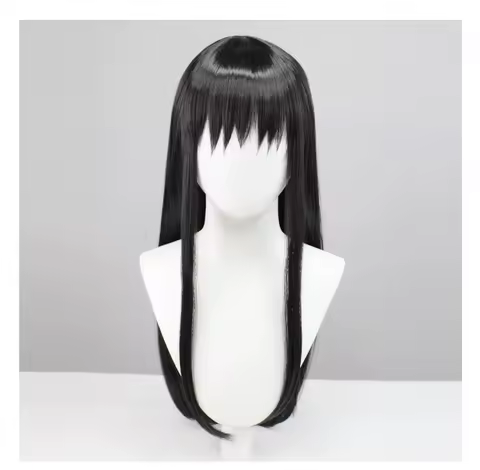 Synthetic Hair Puella Magi Madoka Magica Akemi Homura Cosplay Wig Long Grey Wigs Fashion Heat Resistant Wig