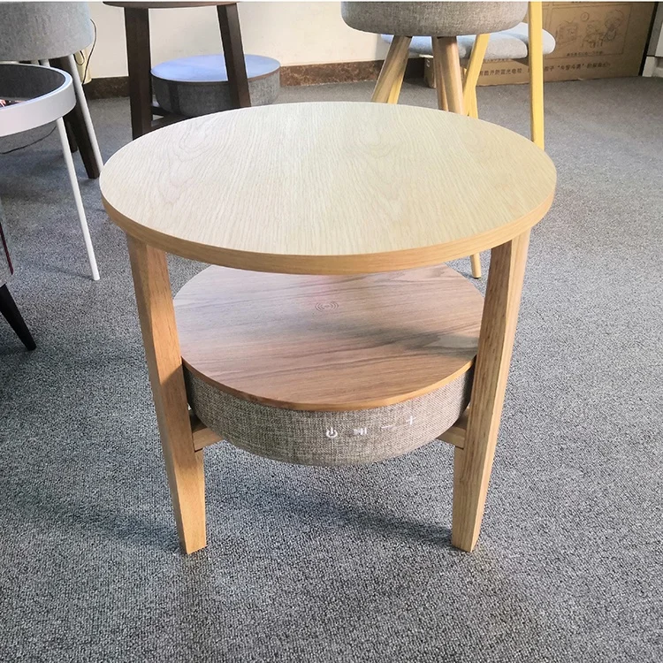 Home Dec Altoparlante da tavolo intelligente multifunzione TWS Bass Chip Altoparlante Bluetooth wireless Tavolino da caffè con altoparlante Bluetooth