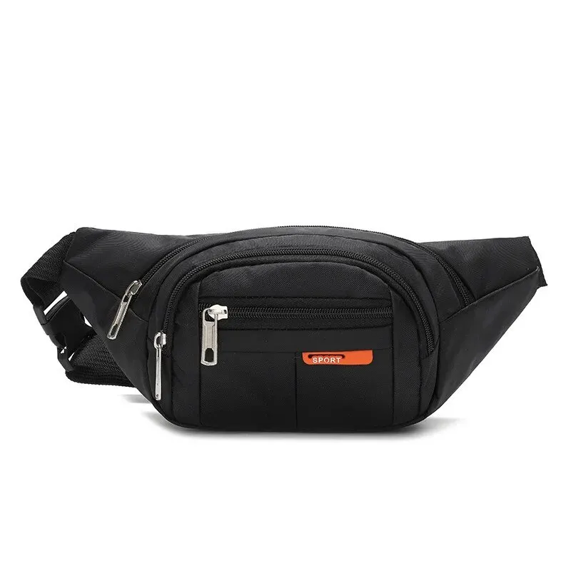 The New Sports Waist Bag for Men and Women with The Same Casual Canvas One-shoulder Messenger Bag Outdoor Waterproof Chest Bag