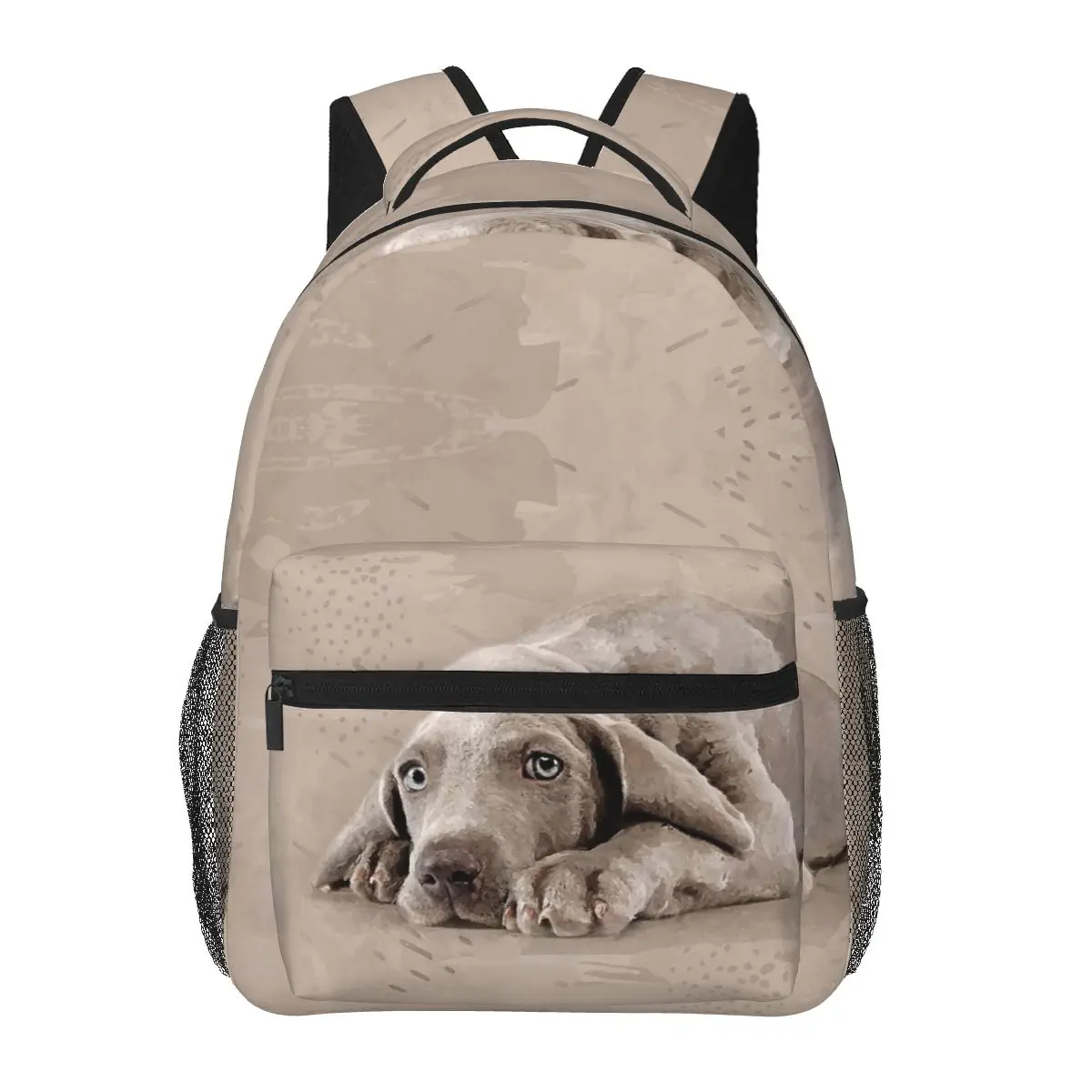 

Weimaraner Puppy Backpacks Boys Girls Bookbag Children School Bags Cartoon Kids Rucksack Shoulder Bag Large Capacity