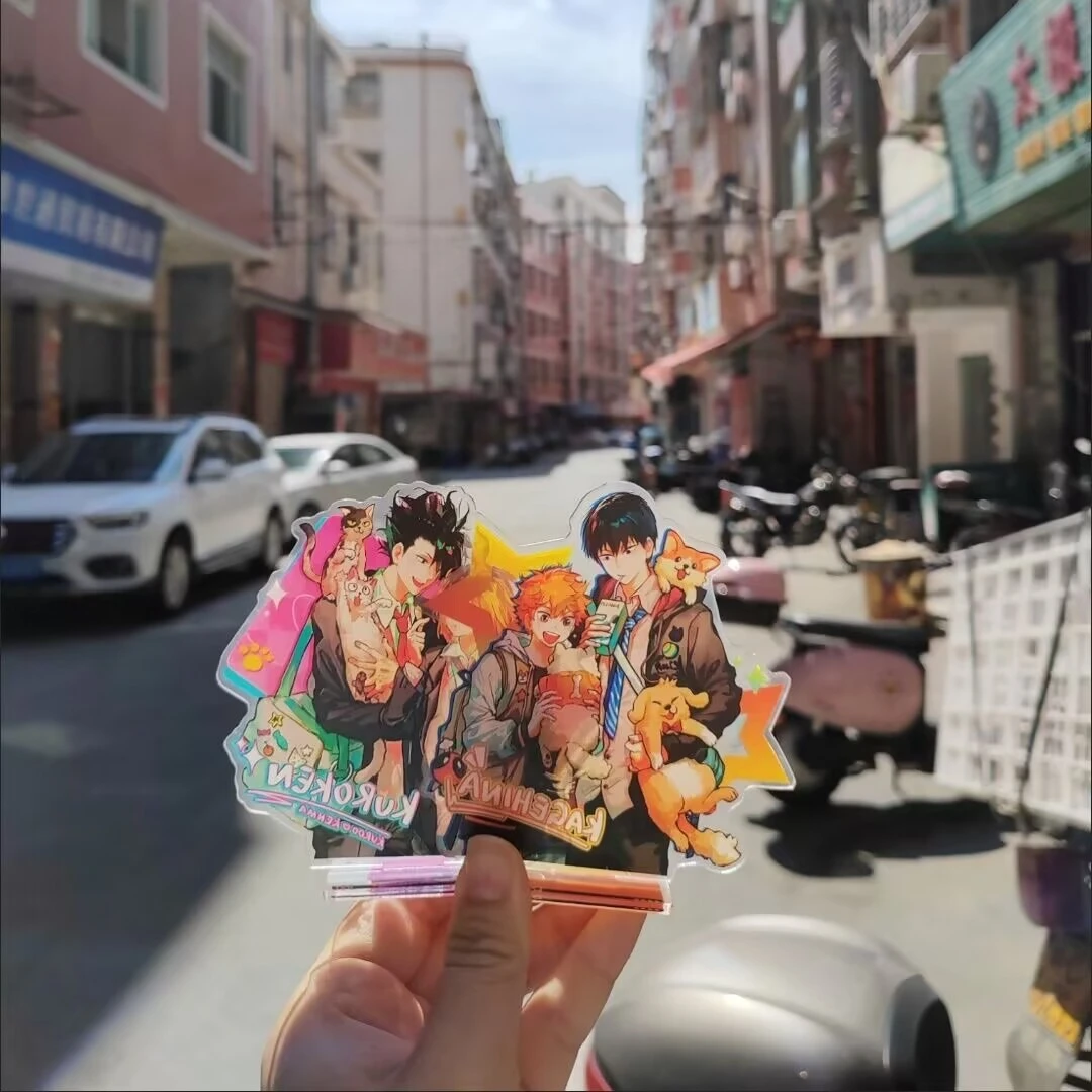 하이요리 카게야마, 미야기 유우 10cm "하이큐!!" 친구와 가장 친한 친구를 위한 선물로 이상한 CP 조합 아크릴 데스크탑 디스플레이