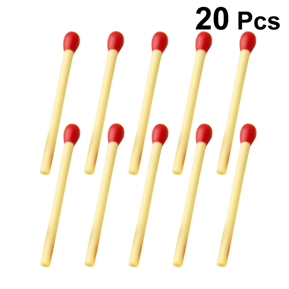 20 قطعة قلم كروي بتصميم إبداعي للاستخدام المدرسي على نحو سلس للكتابة هدية للتلميذ قلم حبر جاف عصا الثقاب #3