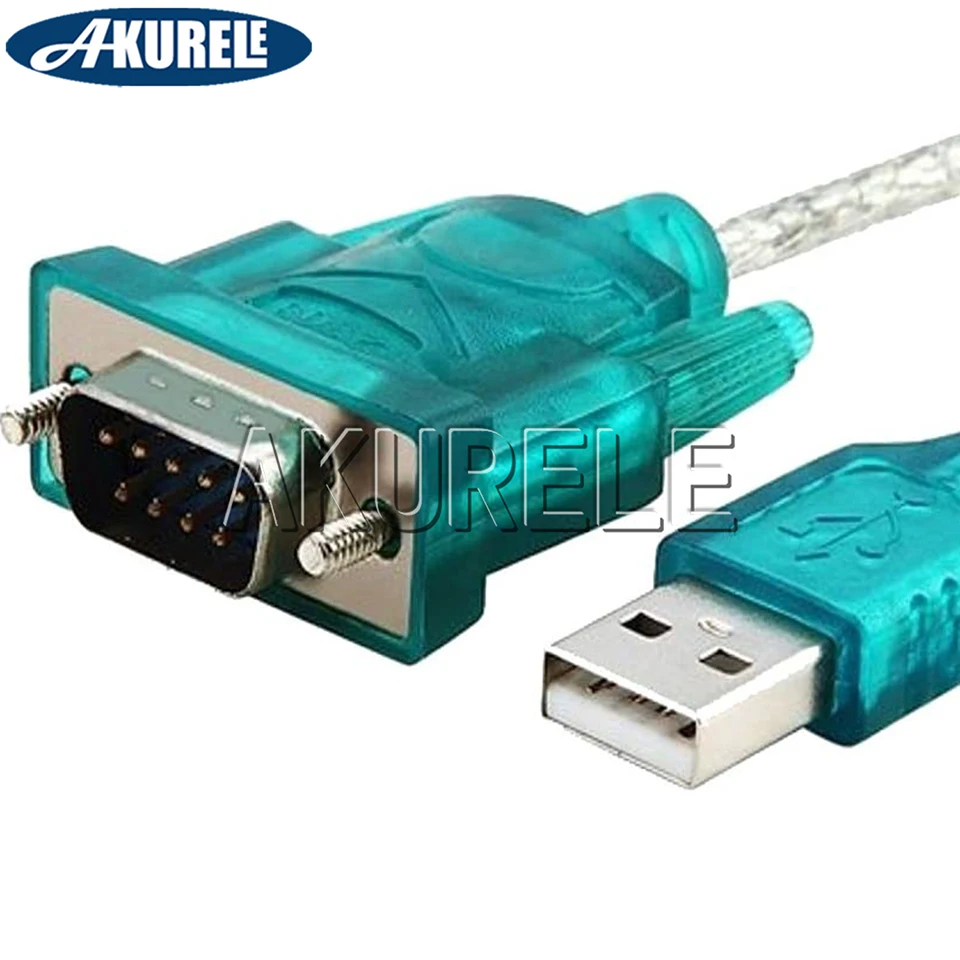 HL-340 USB to RS232 DB9 Serial Male Converter Adapter Cable 9 Pin USB 2.0 to 232 COM Port RS-232 80cm FTDI Connector for Win10/8