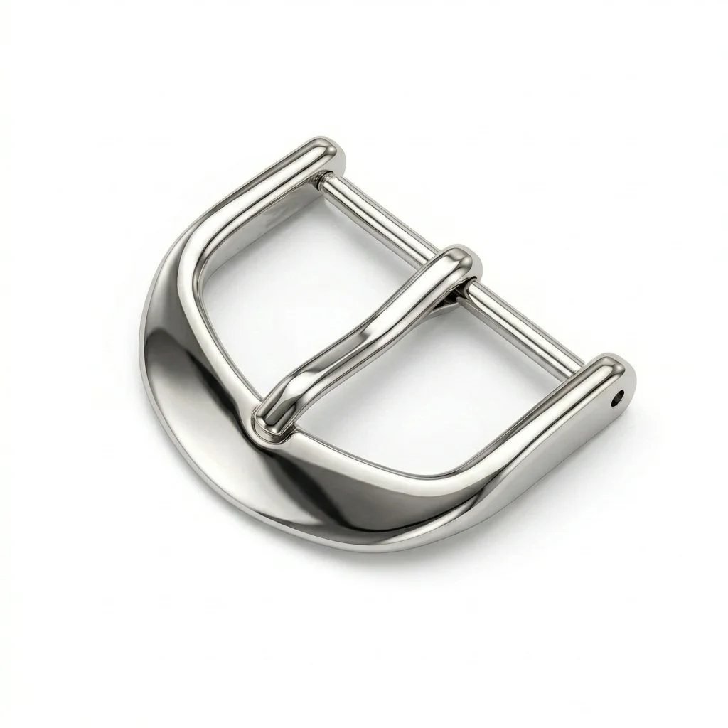 Solid Stainless Steel Silver Gold Watch Buckle 12 1618 20 22mm Metal Polished Leather Watchbands Strap Clasp Watches Accessories