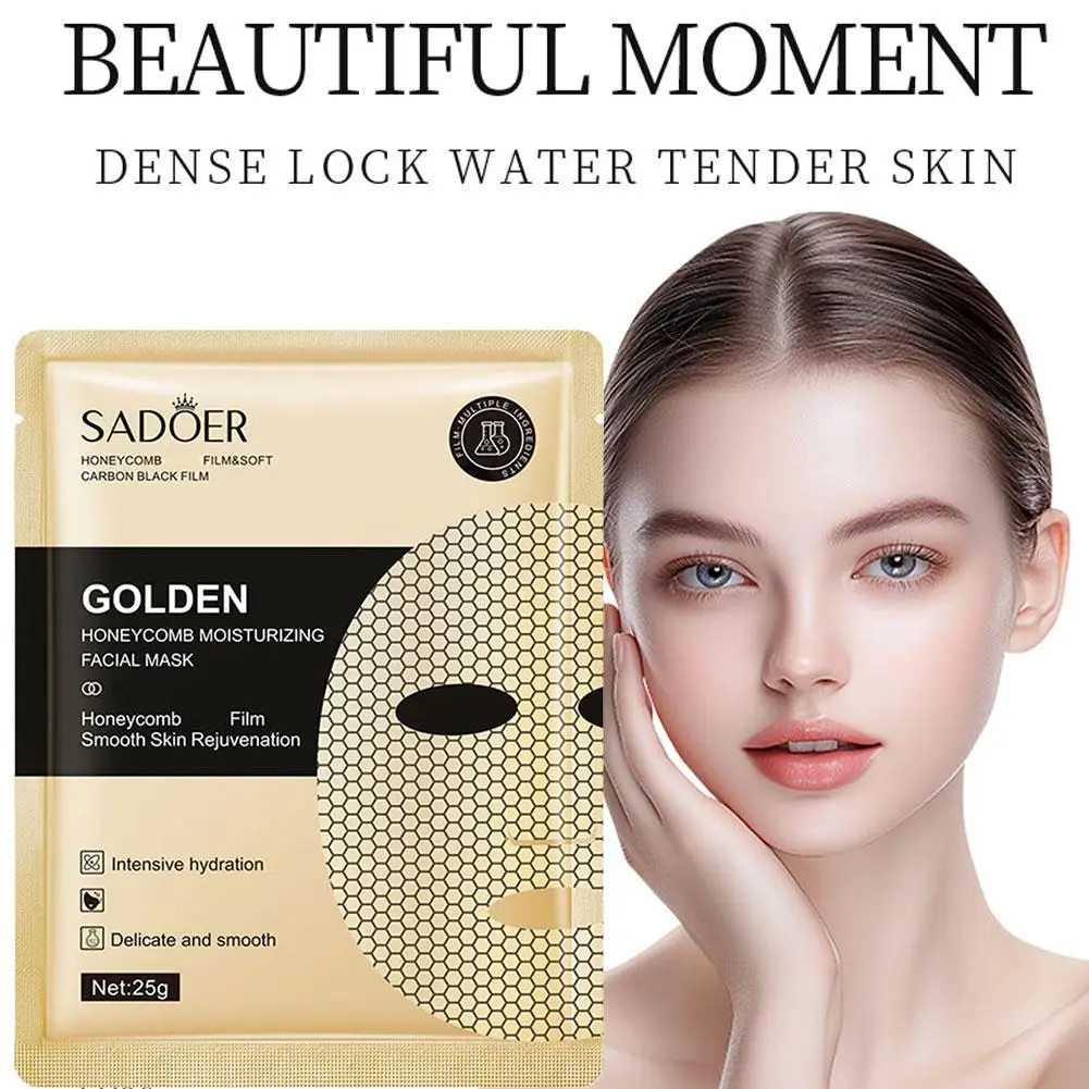 25ml 골드 보습 페이셜 마스크 스킨케어 탄력 영양 공급 매끄러운 피부 재생 페이스 마스크 시트 마스크