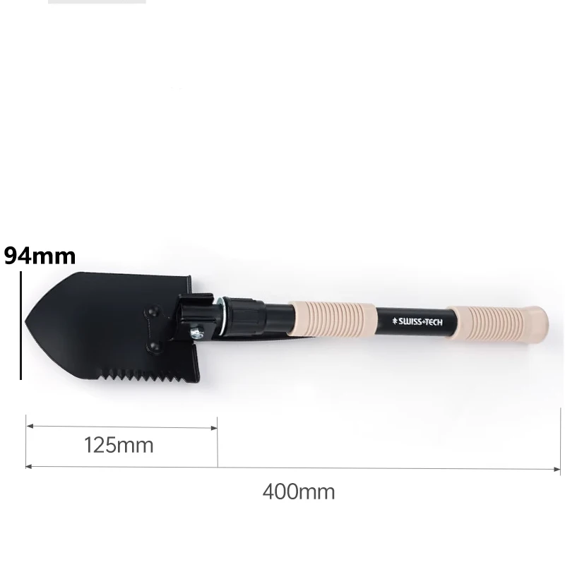 40 cm Outdoor portatile EDC multifunzione piccola pala pieghevole pala zappa strumento da pesca da campeggio