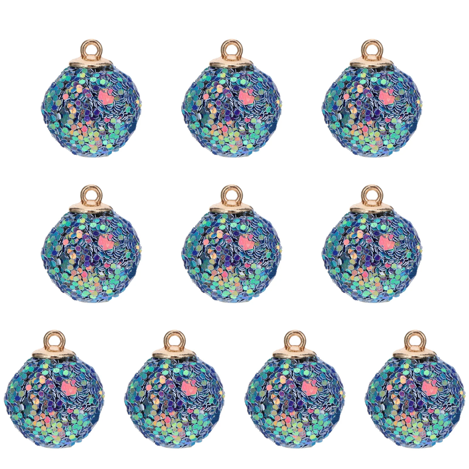 

DIY Earrings Accessories Sequin Ball Charms Shiny Pendants Beads Jewelry Making Necklace Bracelet H made Crafts nament Sets