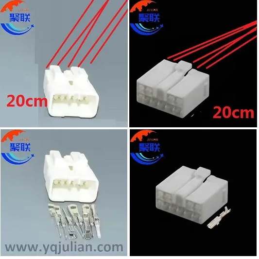 1Set 10Pin 7283-1100 7282-1100 AC Assembly Car Modification  Wire Harness Socket Auto Connector 7283-1100-40 7282-1100-40