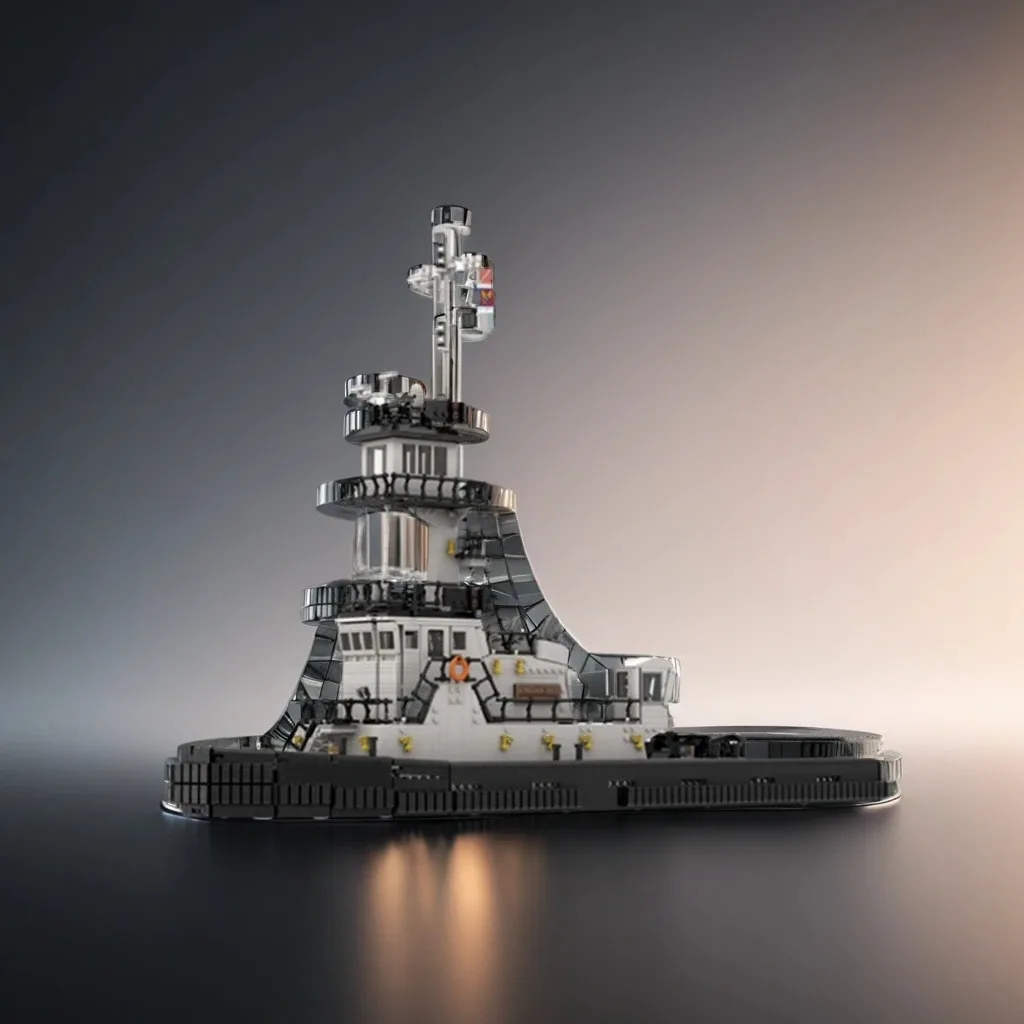 

3622pcs MOC Jordan Isle DIY Industrial Tug – Modular Shipbuilding Kit Birthday Building Blocks Gift for Engineers