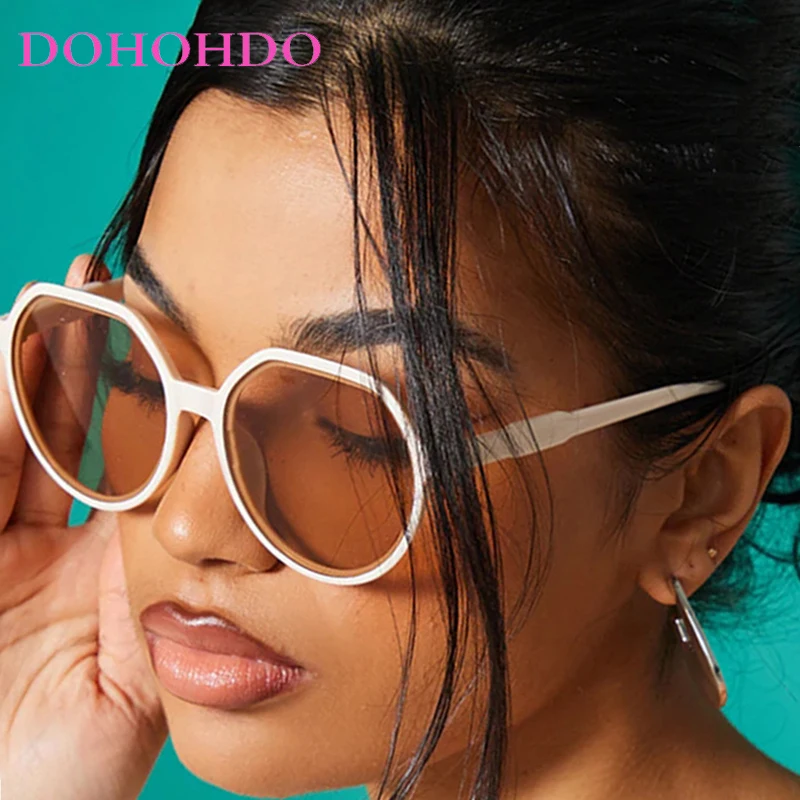 

Vintage Round Frame Irregular Women Sunglasses New Trendy Brand Men Sunglass Summer Traveling Driving Shades Ladies UV400 Lentes